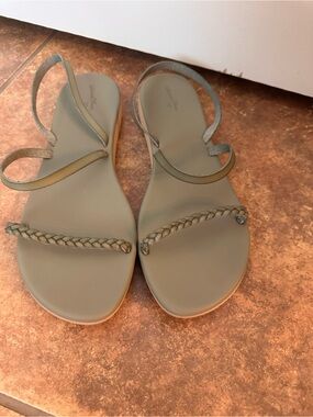 Universal Thread Olive Braided Strap Slingback Sandals
